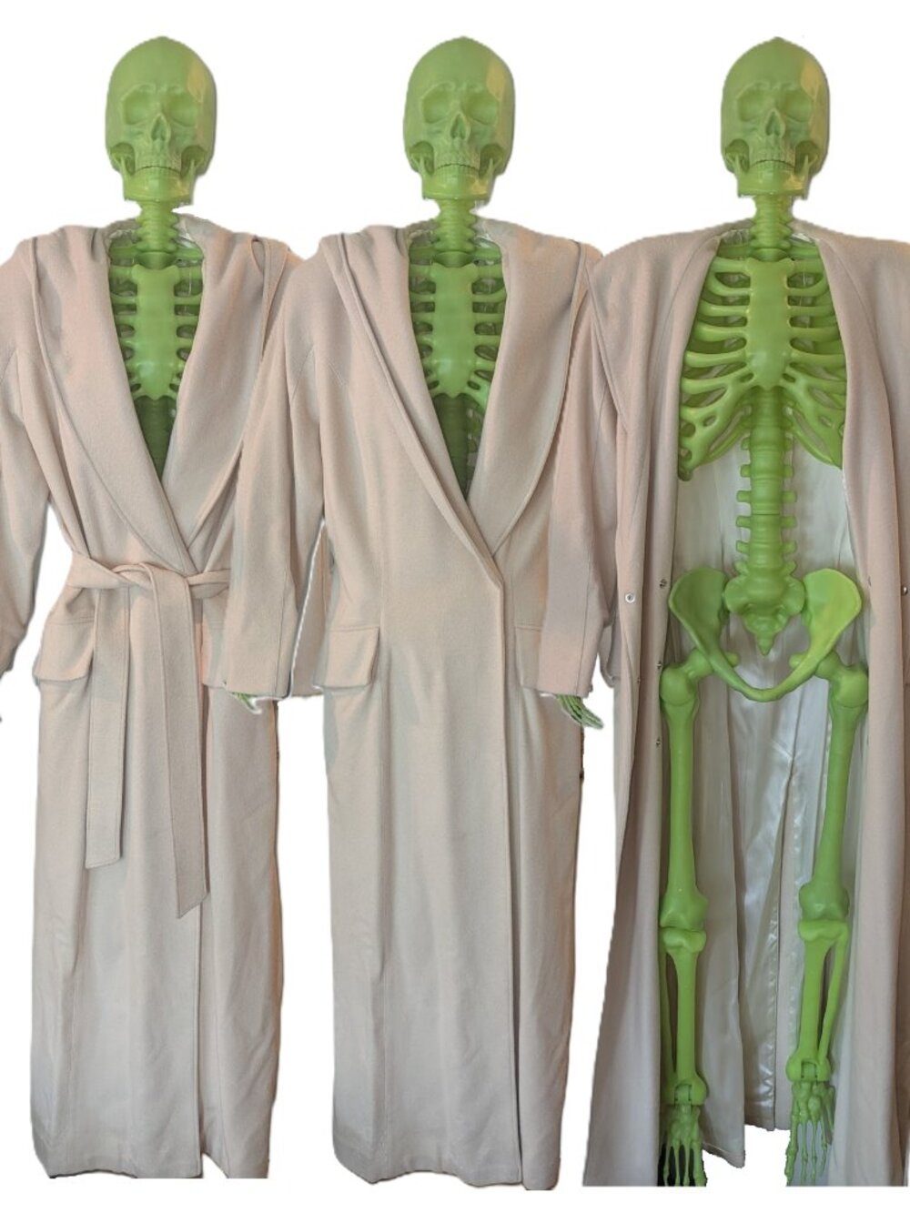 MUGLER Casey Cadwallader 2021 Hooded Maxi Wrap Coat Wool Cashmere US 4/6
